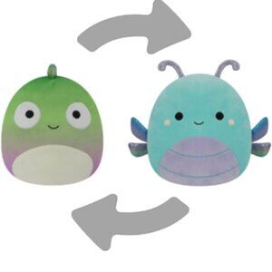 Squishmallows Flip-A-Mallows Denton the Chameleon and Heather the Dragonfly